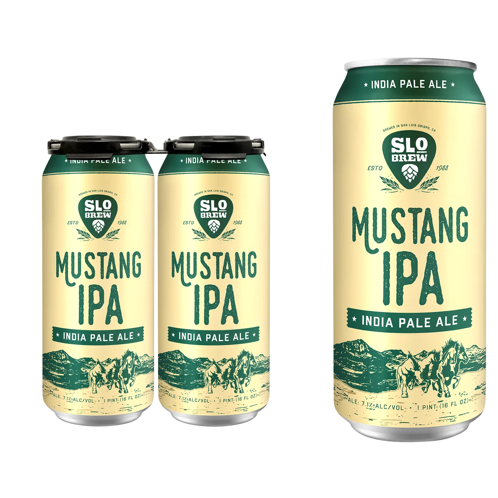 SLO Brewing Mustang IPA 4pk 16oz Can