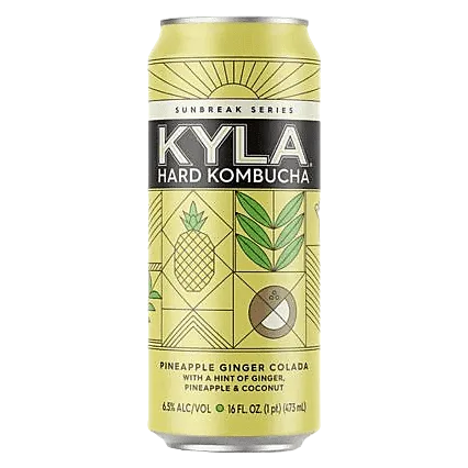 KYLA Hard Kombucha Sunbreak Pineapple Ginger Colada Single 16oz Can