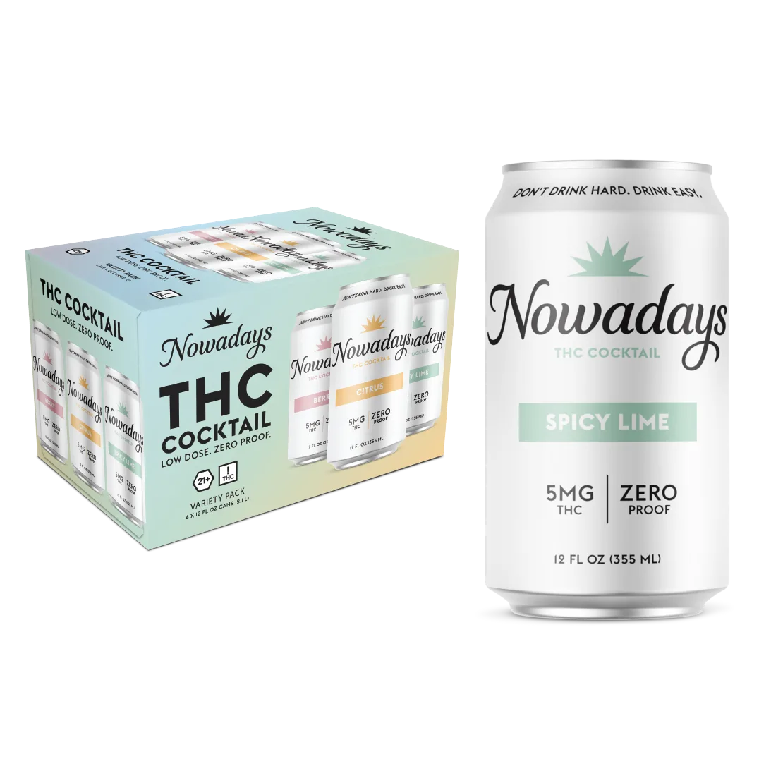 Nowadays 5mg THC Drink Variety Pack 6pk Can