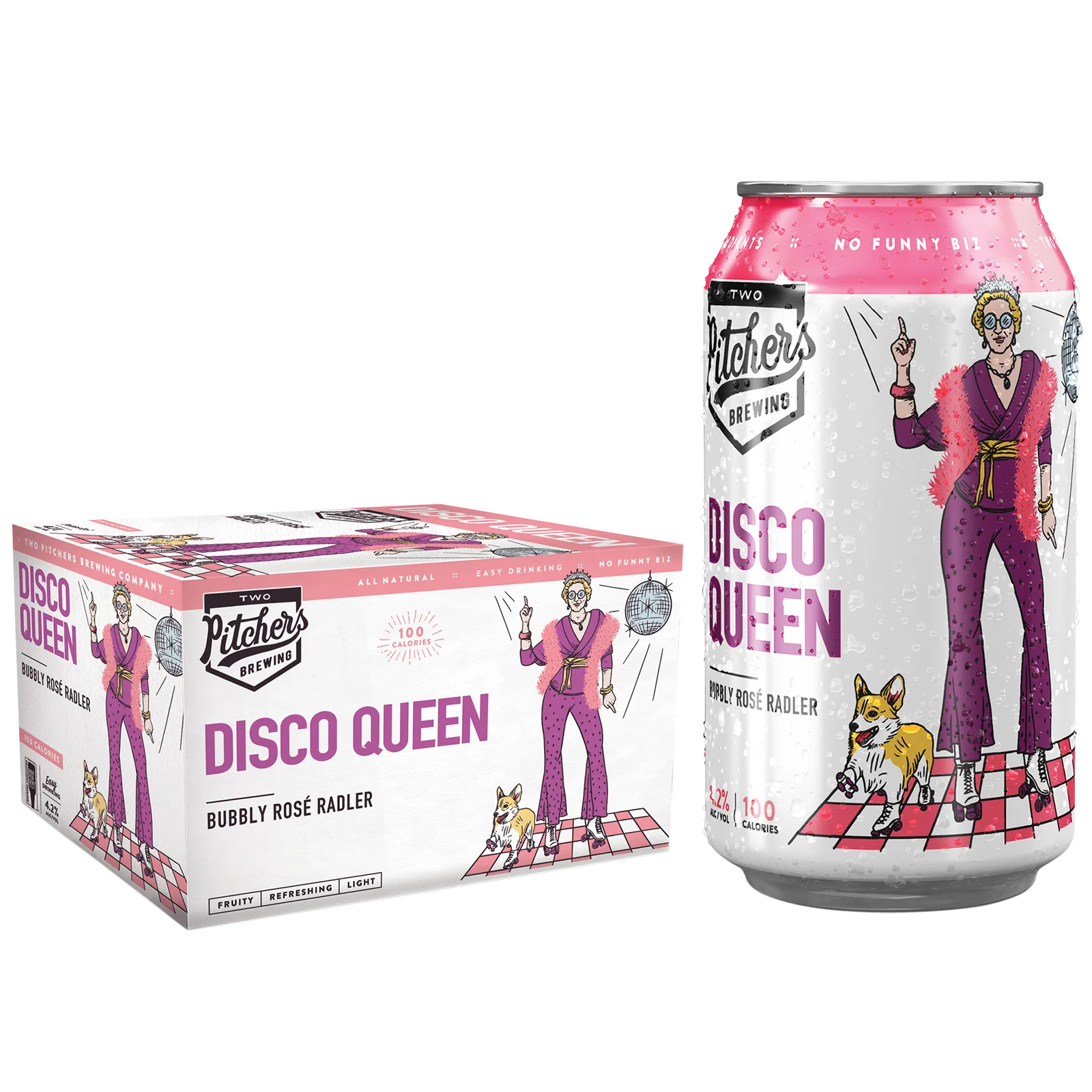 Two Pitchers Brewing Disco Queen Bubbly Rose Radler 6pk Can