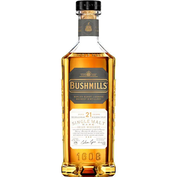 Bushmills 21 Year Old Single Malt Irish Whiskey 750Ml