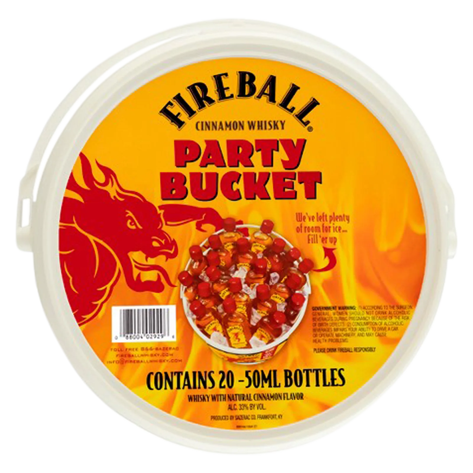 Fireball Hot Cinnamon Blended Whisky Party Bucket 20pk (42 Proof - Ohio only
