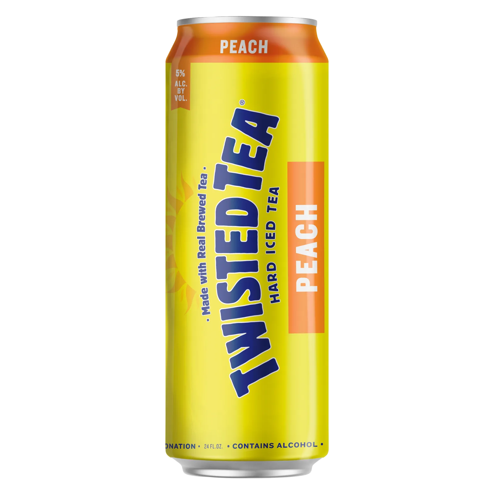 Twisted Tea Peach 24oz Can 5.0% ABV