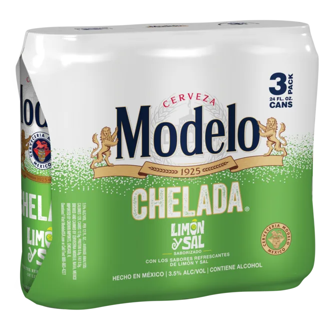 Modelo Chelada Limon y Sal 3pk 24oz Can