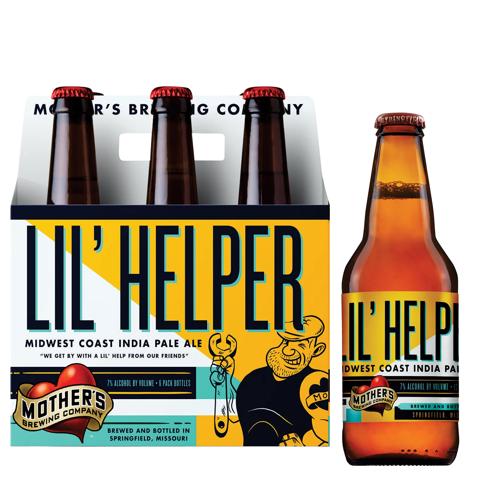 Mother's Brewing Lil Helper 6pk Btl 7.0% ABV