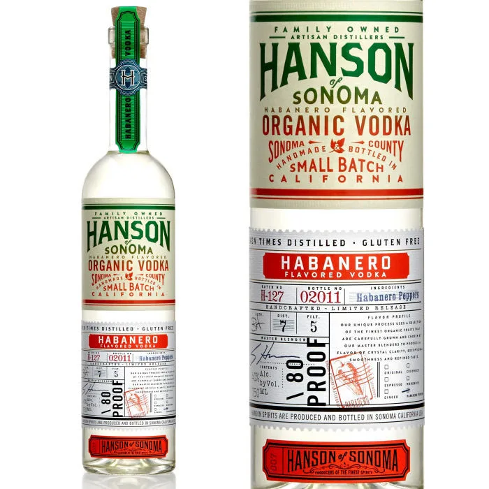 Hanson Of Sonoma Habanero Organic Vodka 750Ml