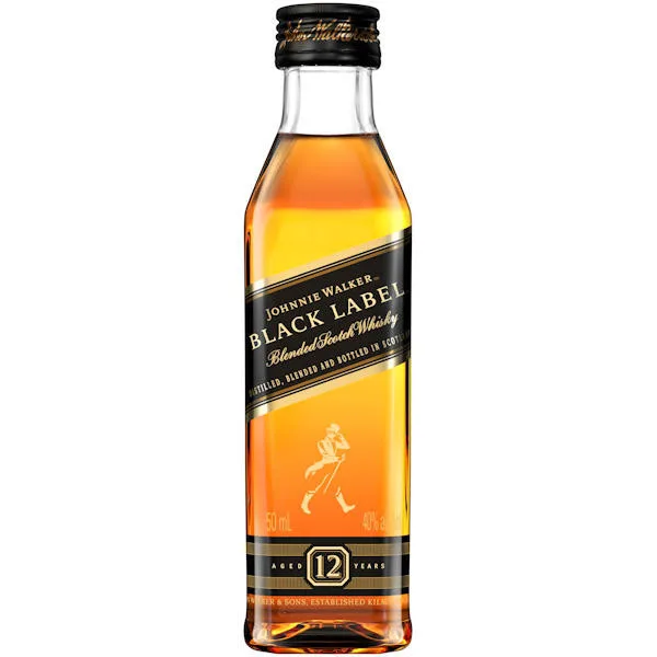 50Ml Mini Johnnie Walker Black Label 12 Year Old Blended Scotch