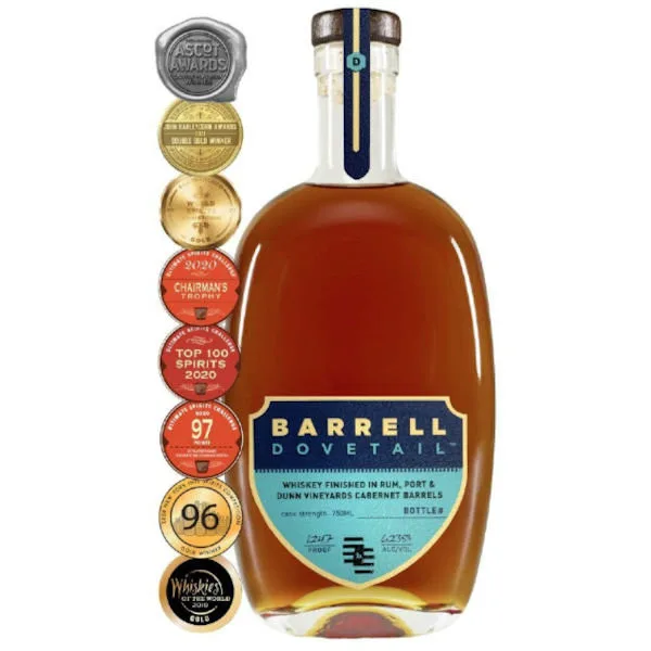 Barrell Dovetail Whiskey Finished In Rum Port And Dunn Vineyards Cabernet Barrels 750Ml