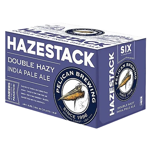 Pelican Hazestack Hazy Double IPA 6pk Cans