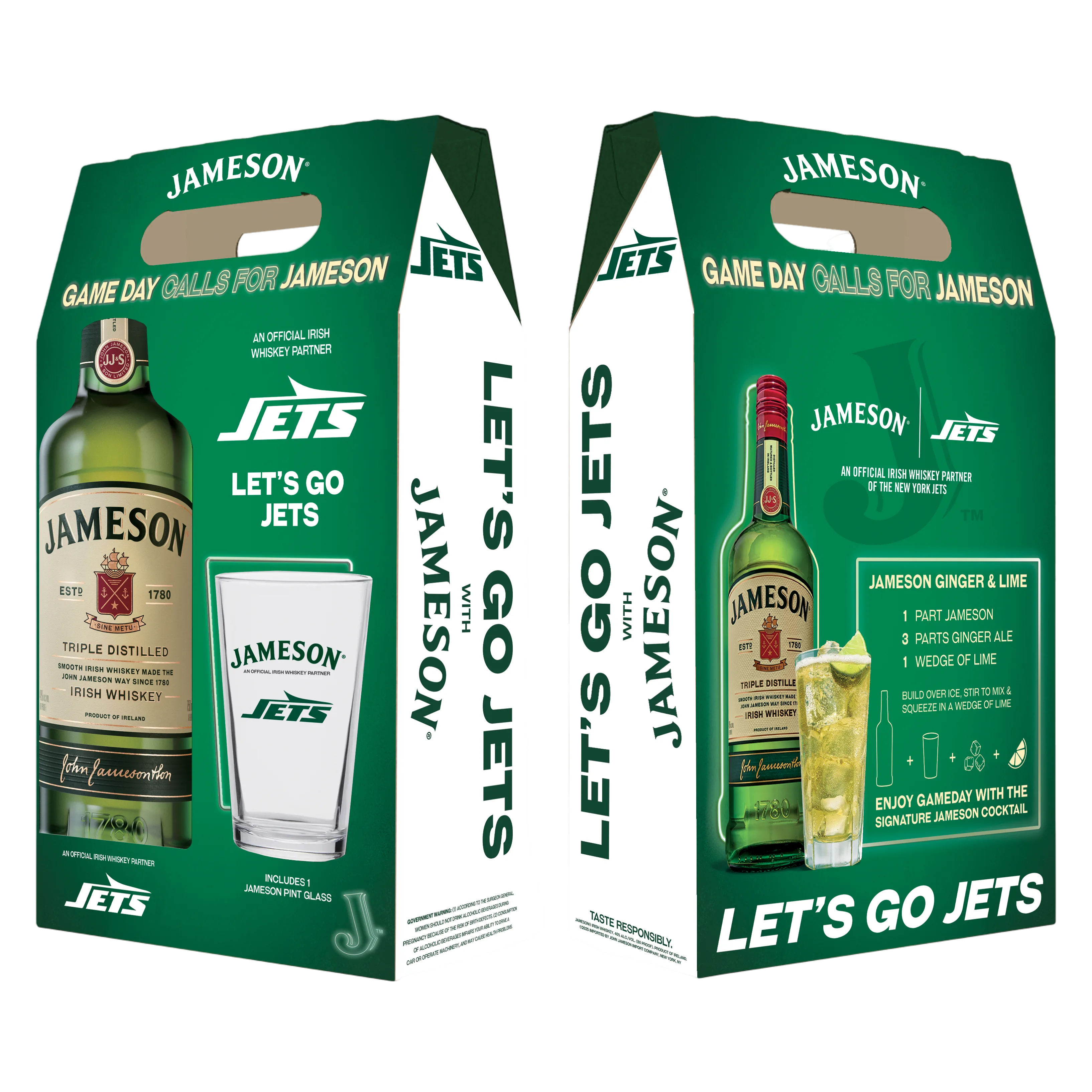 Jameson Irish Whiskey NYJ Gift Set