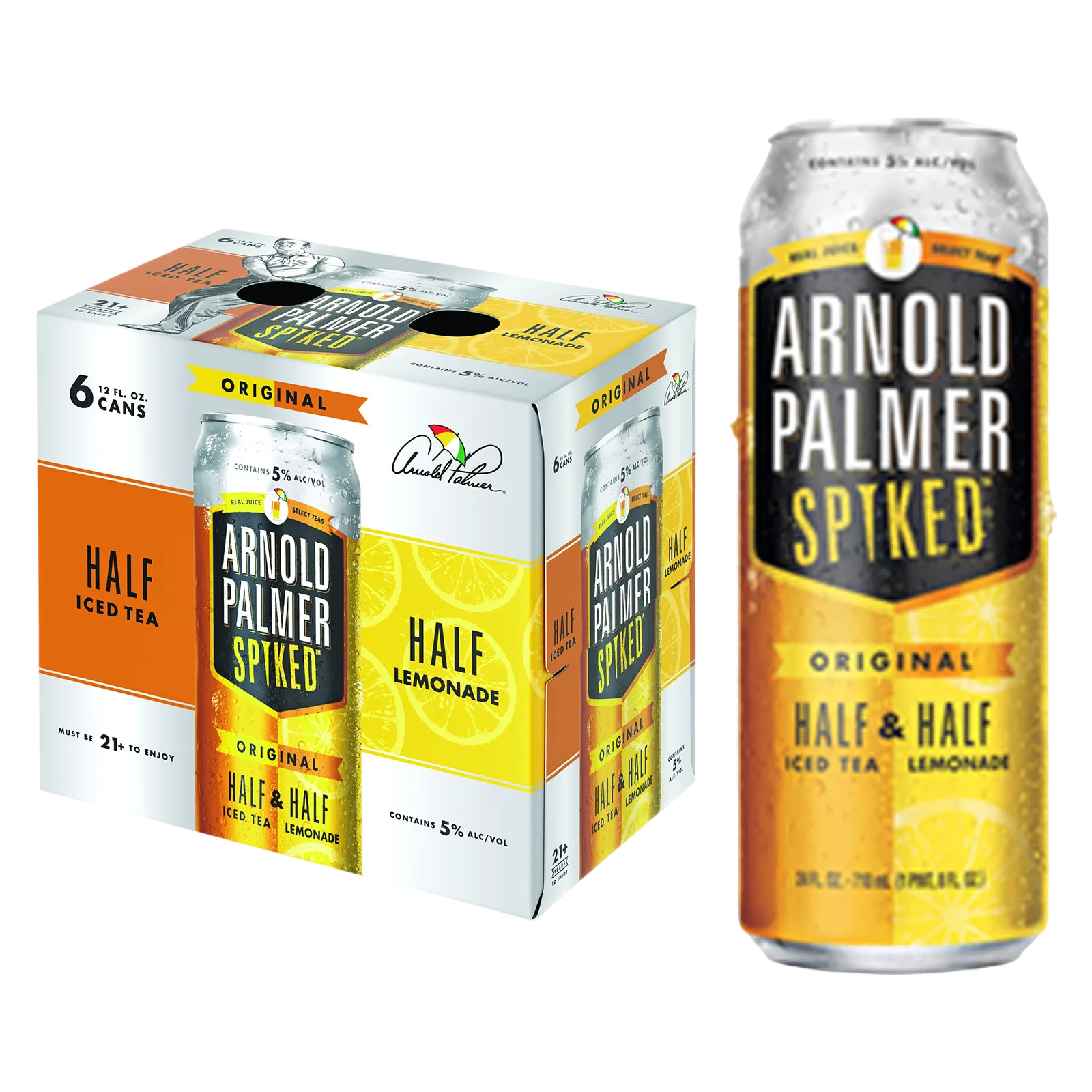 Arnold Palmer Spiked Half & Half Ice Tea 6pk 12oz Can 5.0% ABV