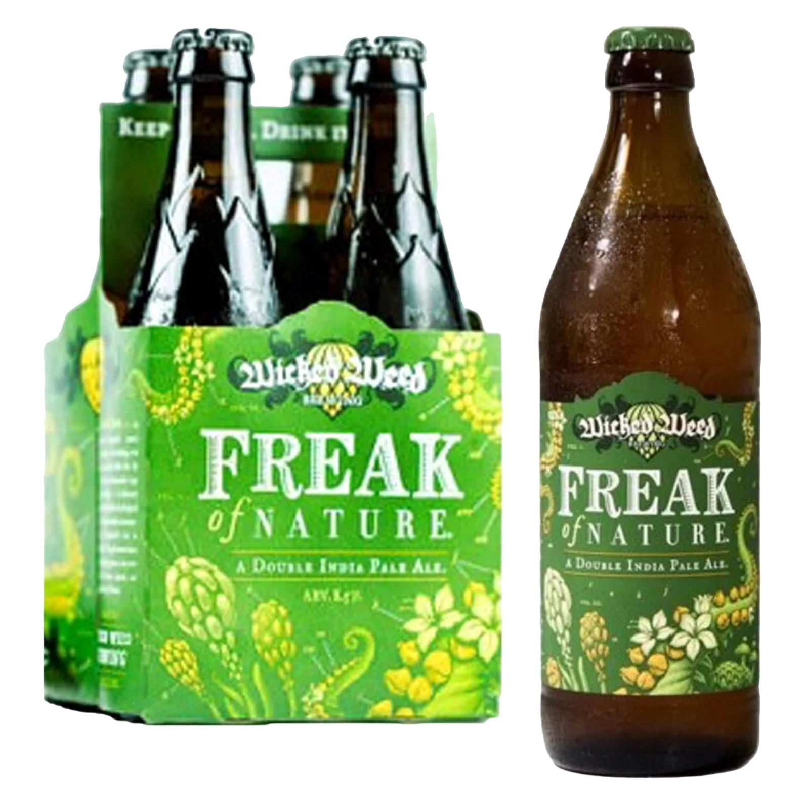Wicked Weed Freak of Nature IPA 4pk Btl 8.6% ABV