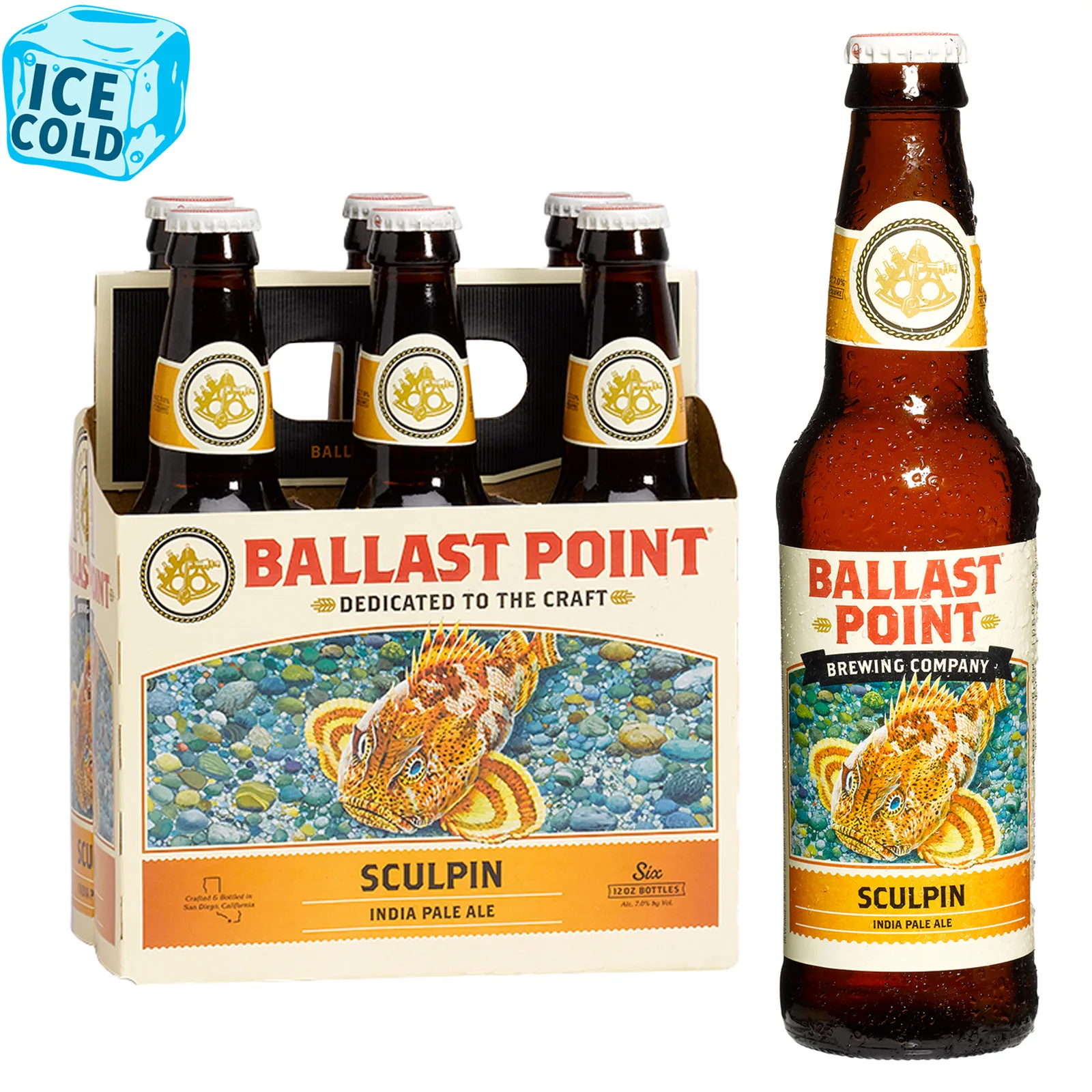 Do Not Use DNU Ballast Point Sculpin 6 Pack Bottles