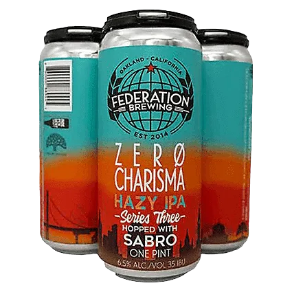 Federation Brewing Zero Charisma Hazy IPA Series 4pk 16oz Can