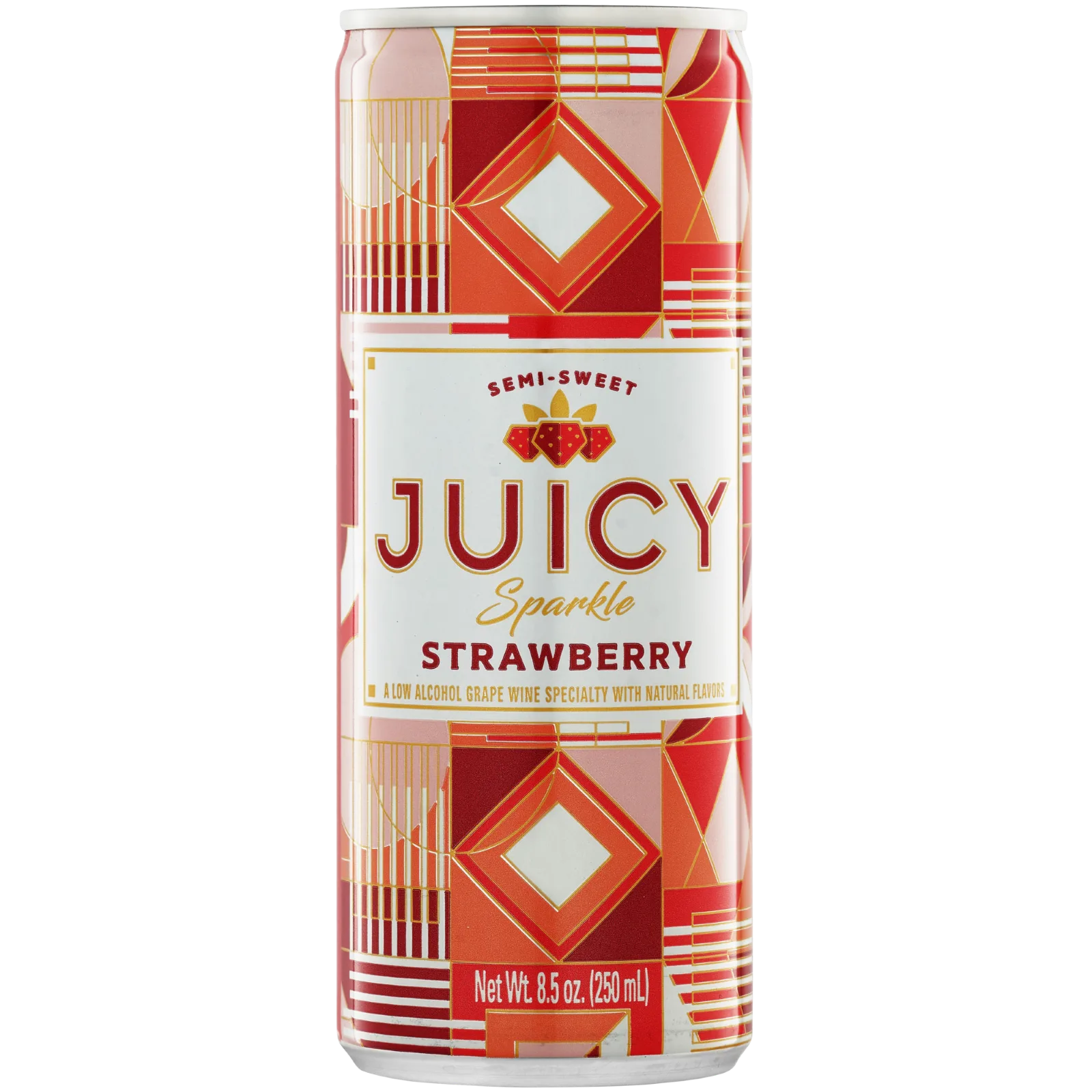 Juicy Sparkle Strawberry Sparkling Wine Single 250ml Can