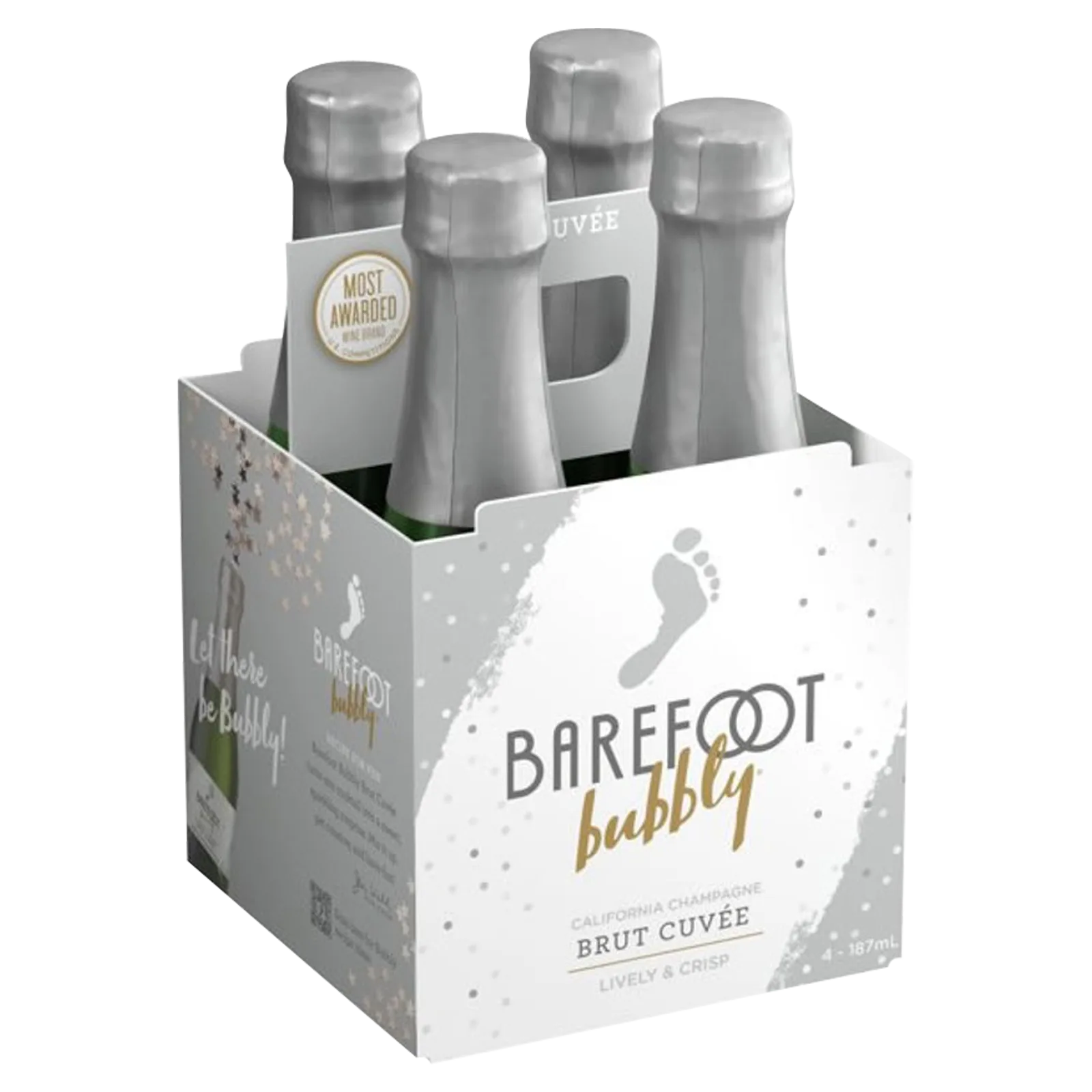 Barefoot Bubbly Brut 4pk