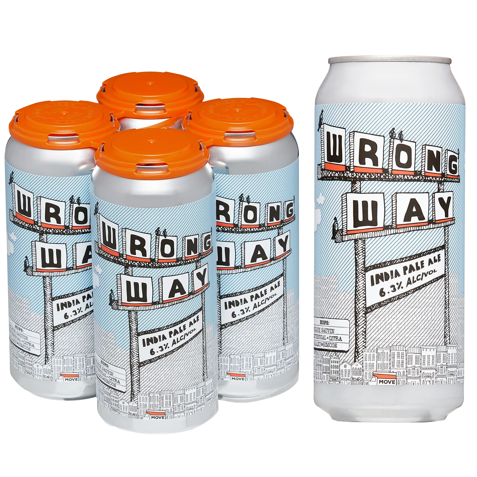Urban Village Wrong Way IPA 4pk 16oz Can 6.3% ABV