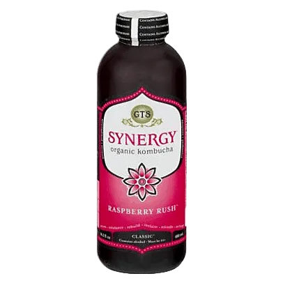 GT's Classic Kombucha Raspberry Single 16oz Btl