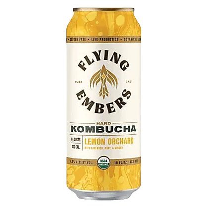 Flying Embers Lemon Orchard Hard Kombucha (16 OZ CAN)