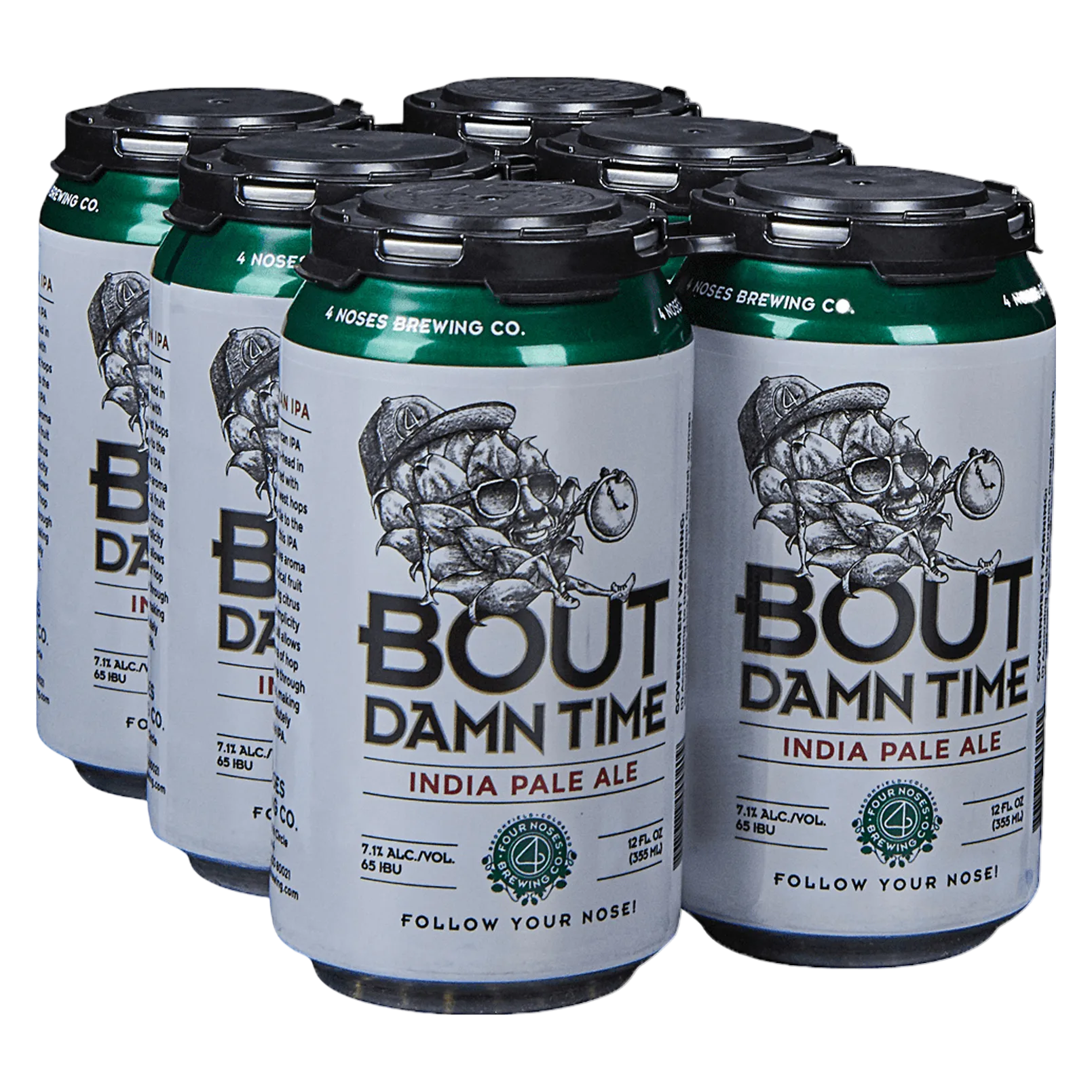 4 Noses Brewing Bout Damn Time IPA 6pk Can 7.1% ABV