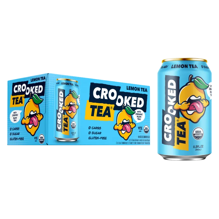Crooked Tea Lemon 8pk 12oz Can 4% ABV