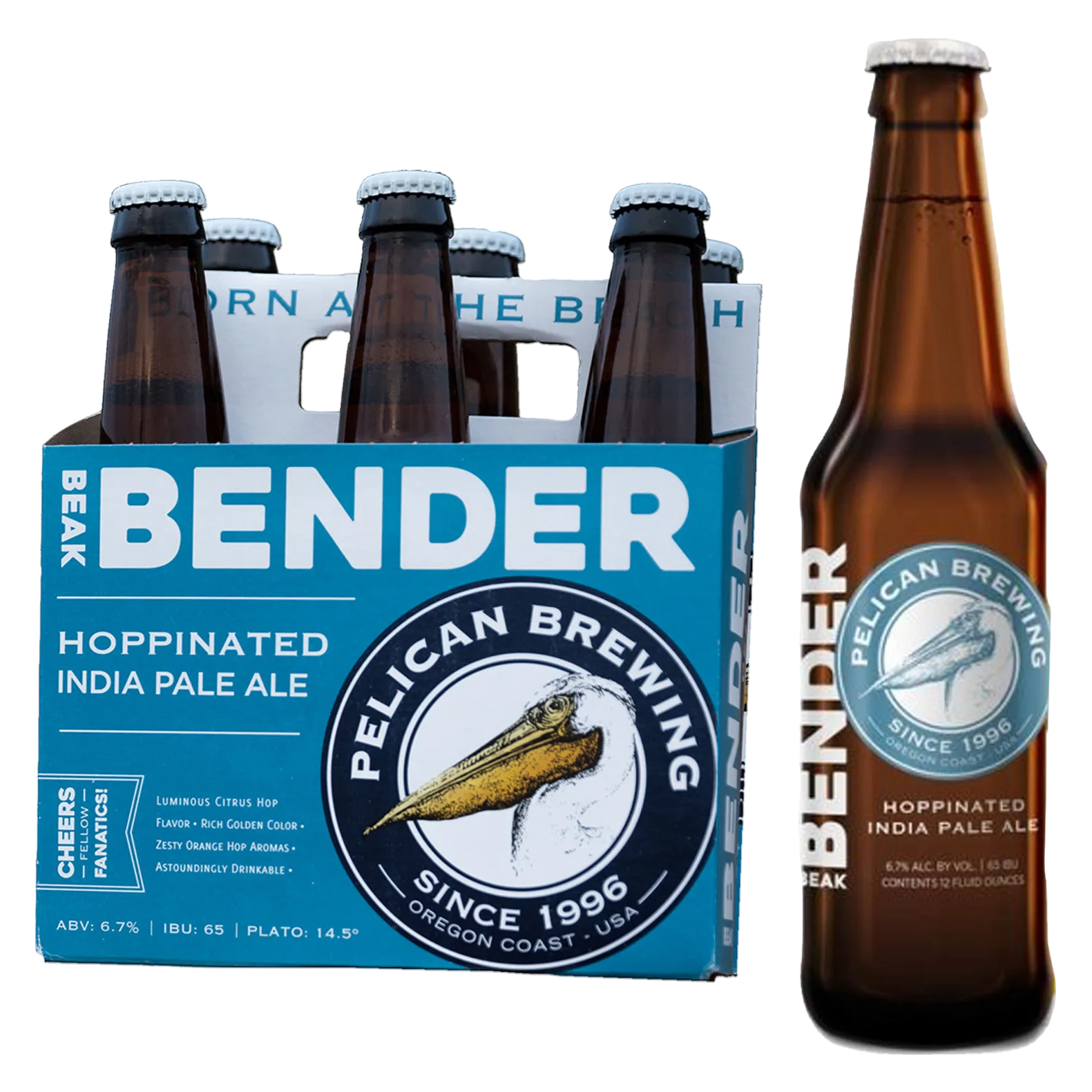 Pelican Beak Bender IPA 6 Pack Bottles