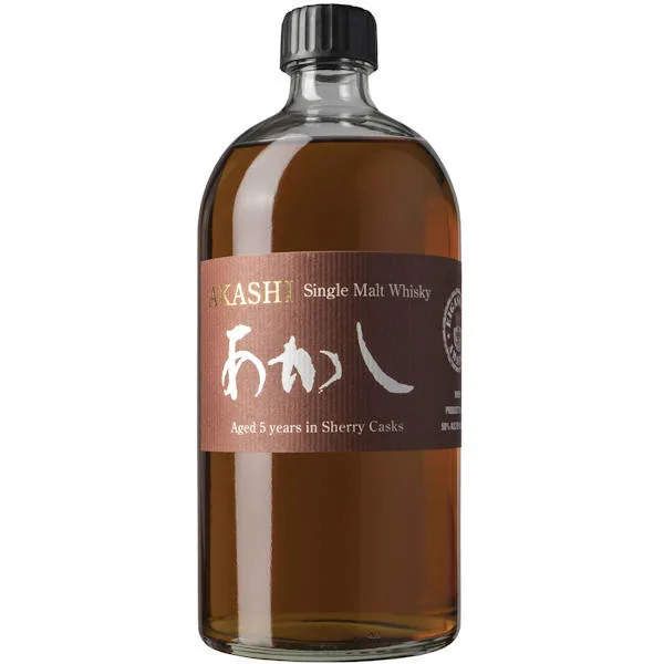 Eigashima Shuzo Akashi 5 Year Old Sherry Cask Japanese Single Malt Whisky 750Ml