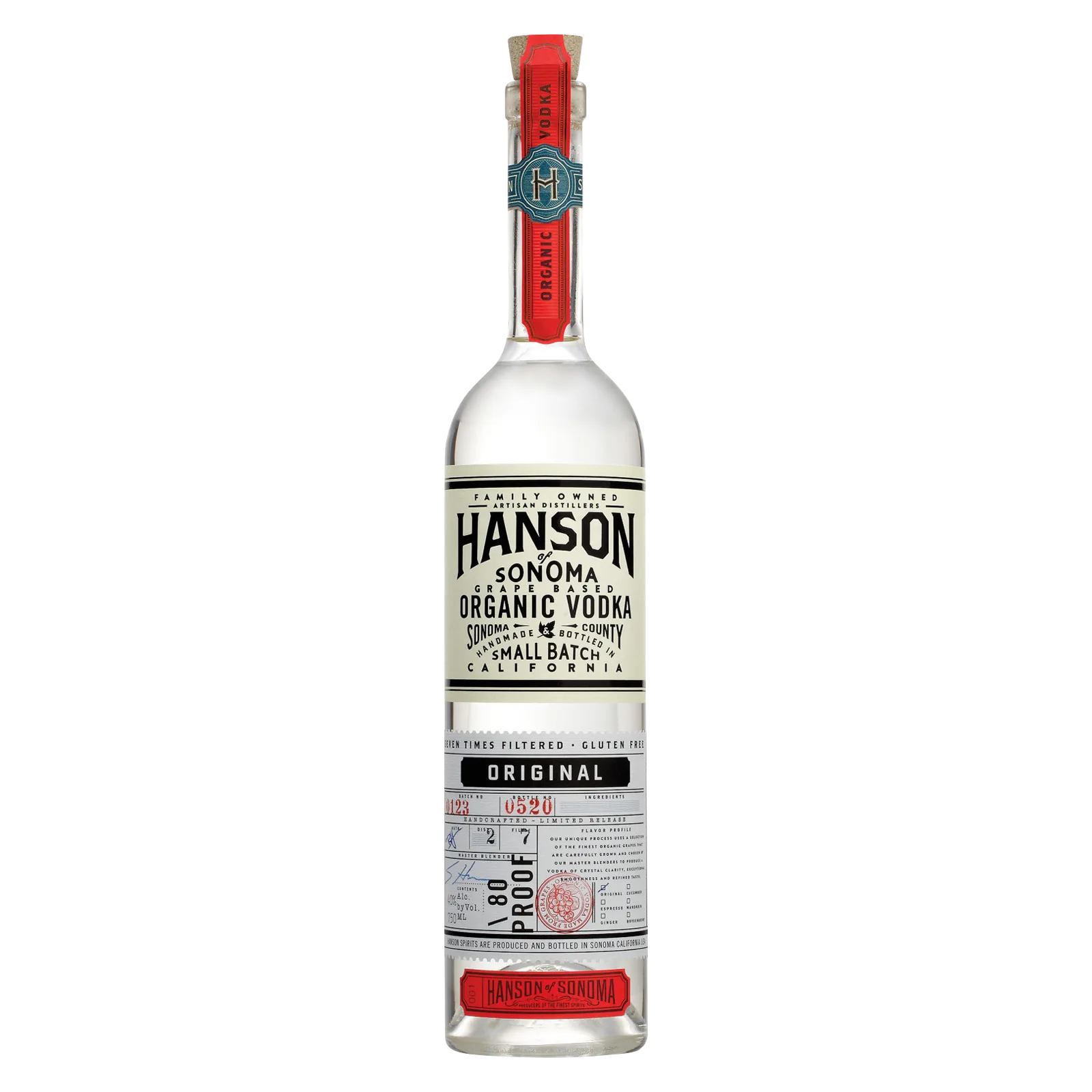 Hanson Organic Vodka (80 Proof