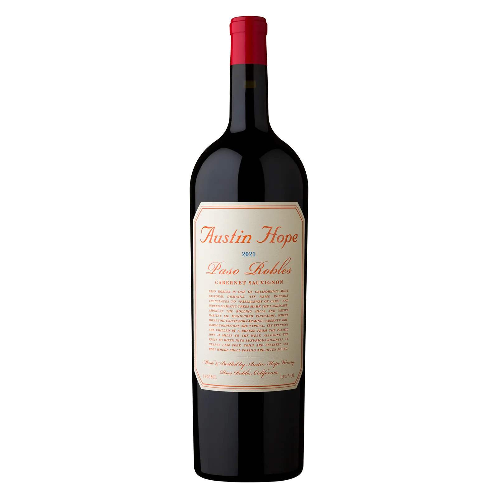 Austin Hope Paso Robles Cabernet Sauvignon 15% ABV