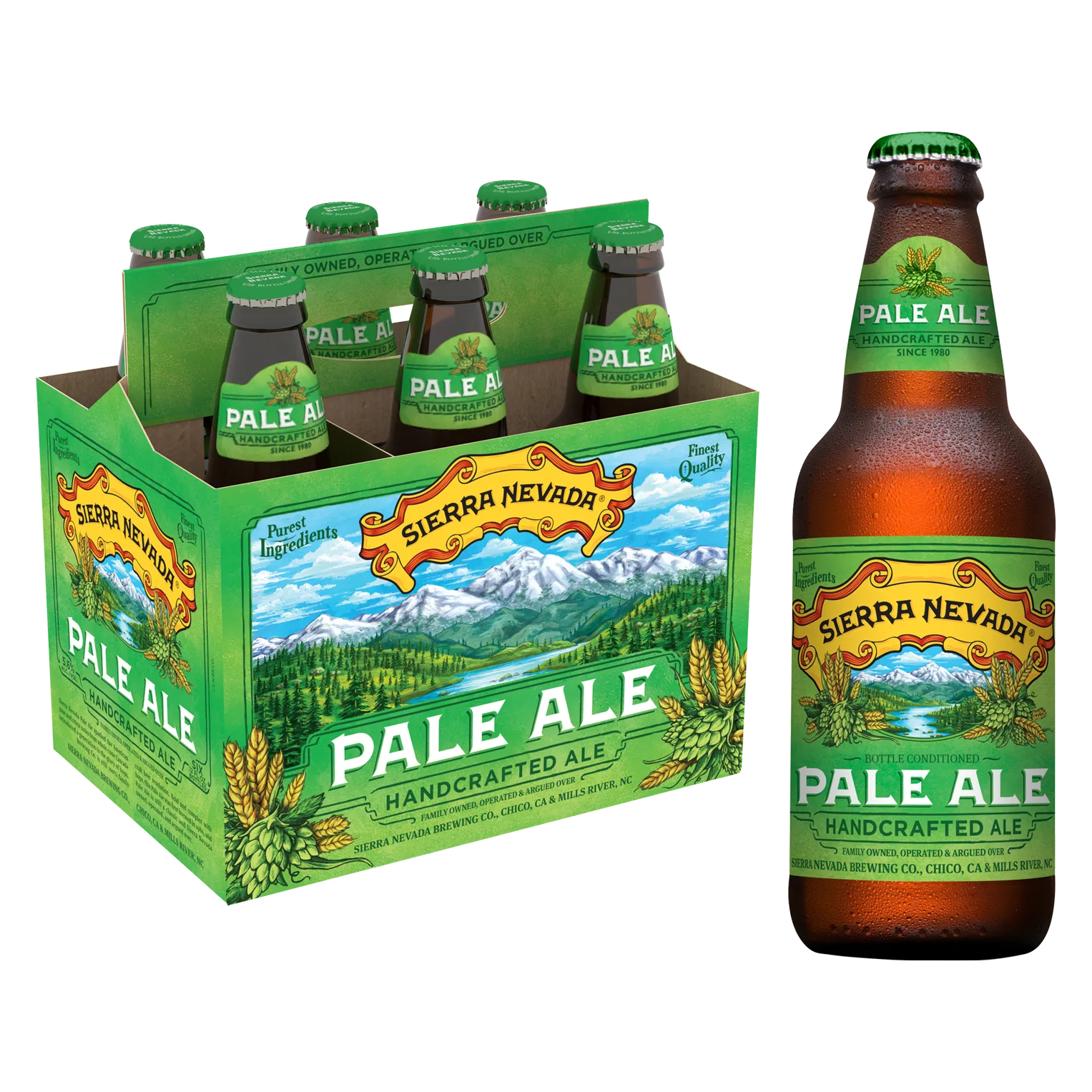 Sierra Nevada Pale Ale 6pk Btl 5.6% ABV