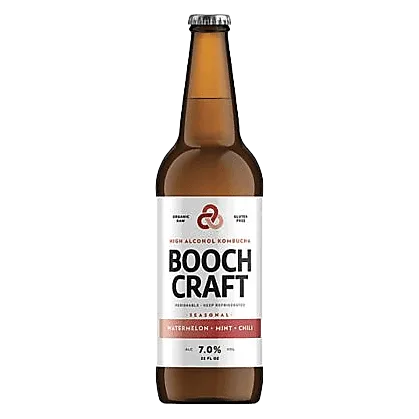 Boochcraft Kombucha Watermelon + Mint + Chili (22 OZ BTL)