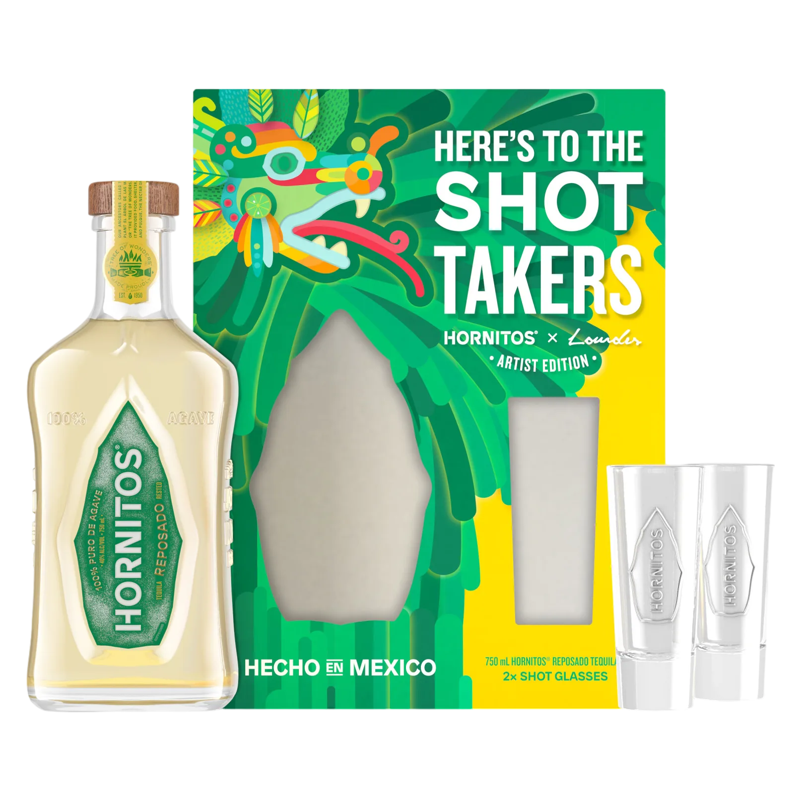 Hornitos Reposado with Shot Glasses Giftset