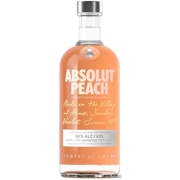 Absolut Peach Vodka 750Ml