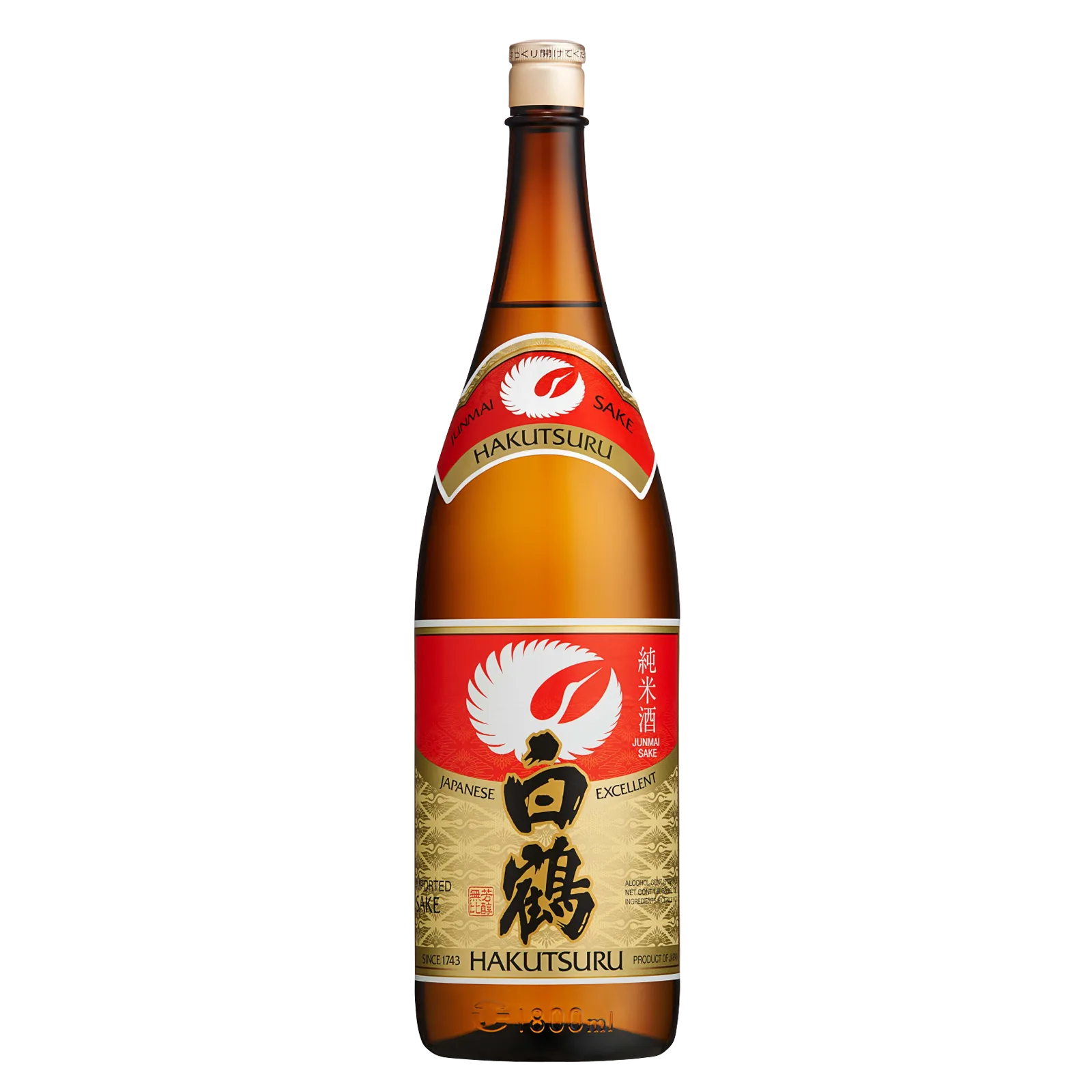 Hakatsuru Junmai Sake 1.8 L 15% ABV