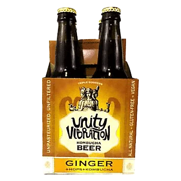 Unity Vibrations Ginger Kombucha Beer (4PKB 12 OZ)