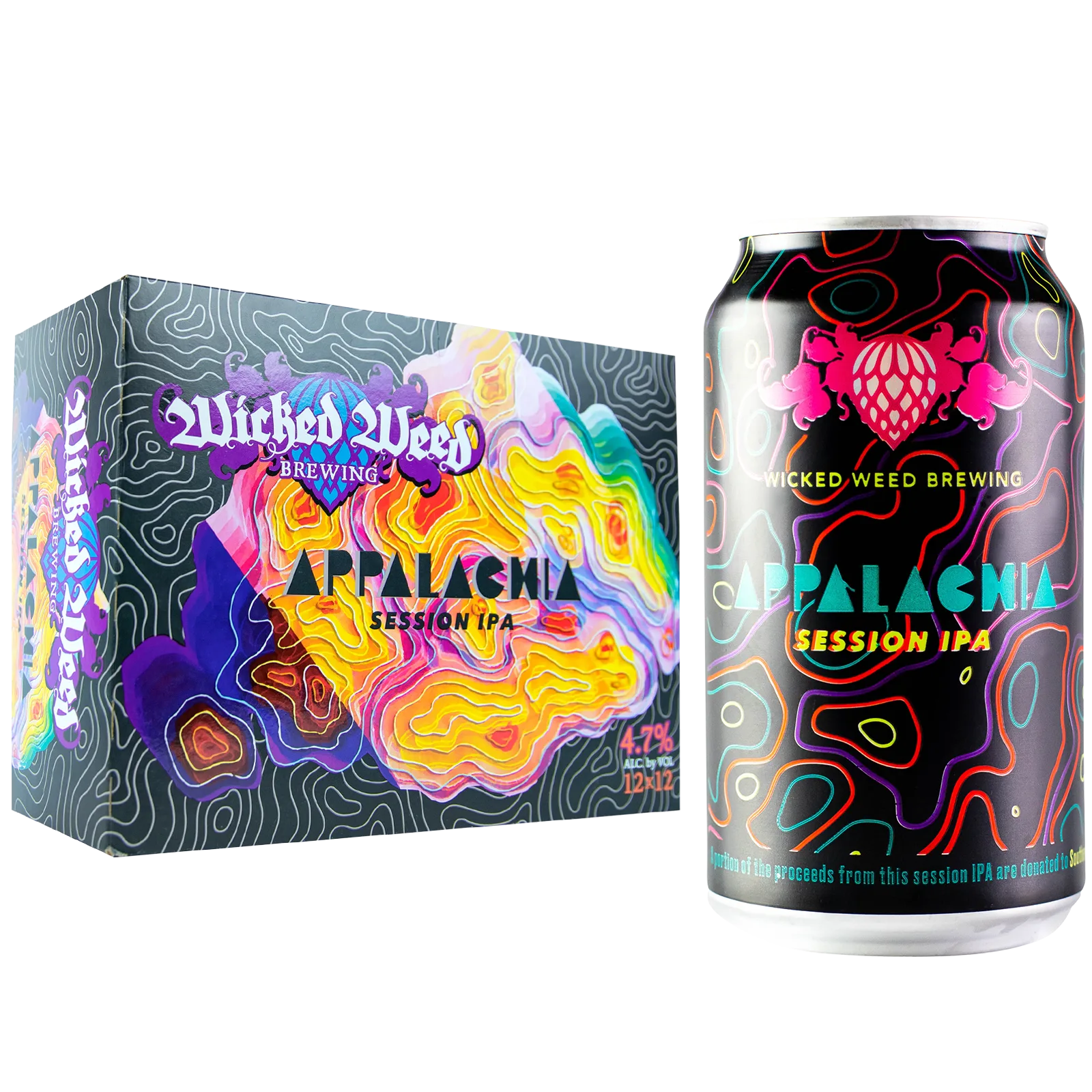 Wicked Weed Applachia IPA 6pk Can 4.7% ABV