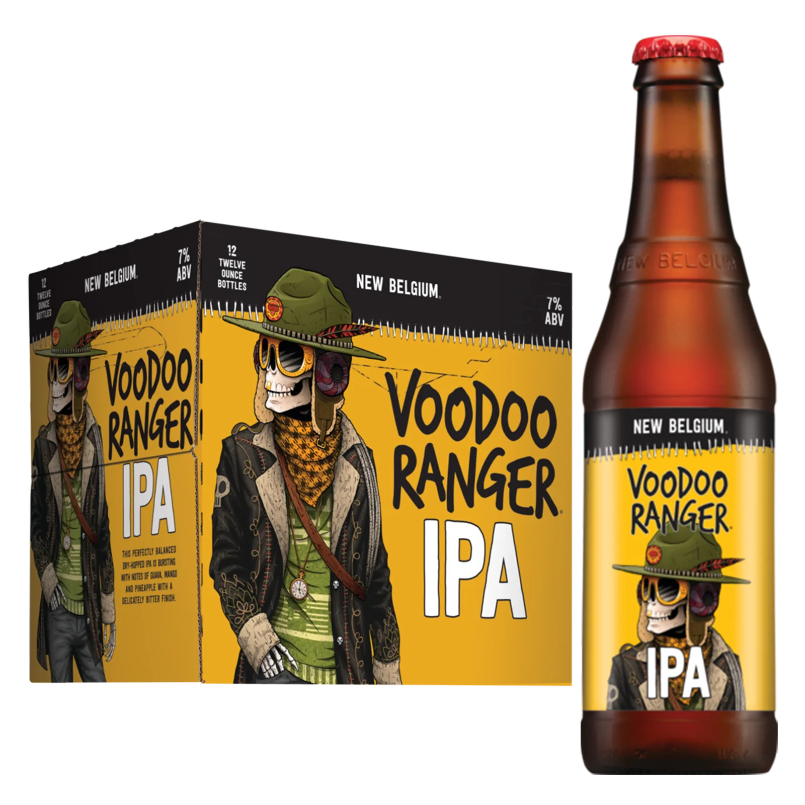 New Belgium Voodoo Ranger IPA 12pk Btl 7.0% ABV