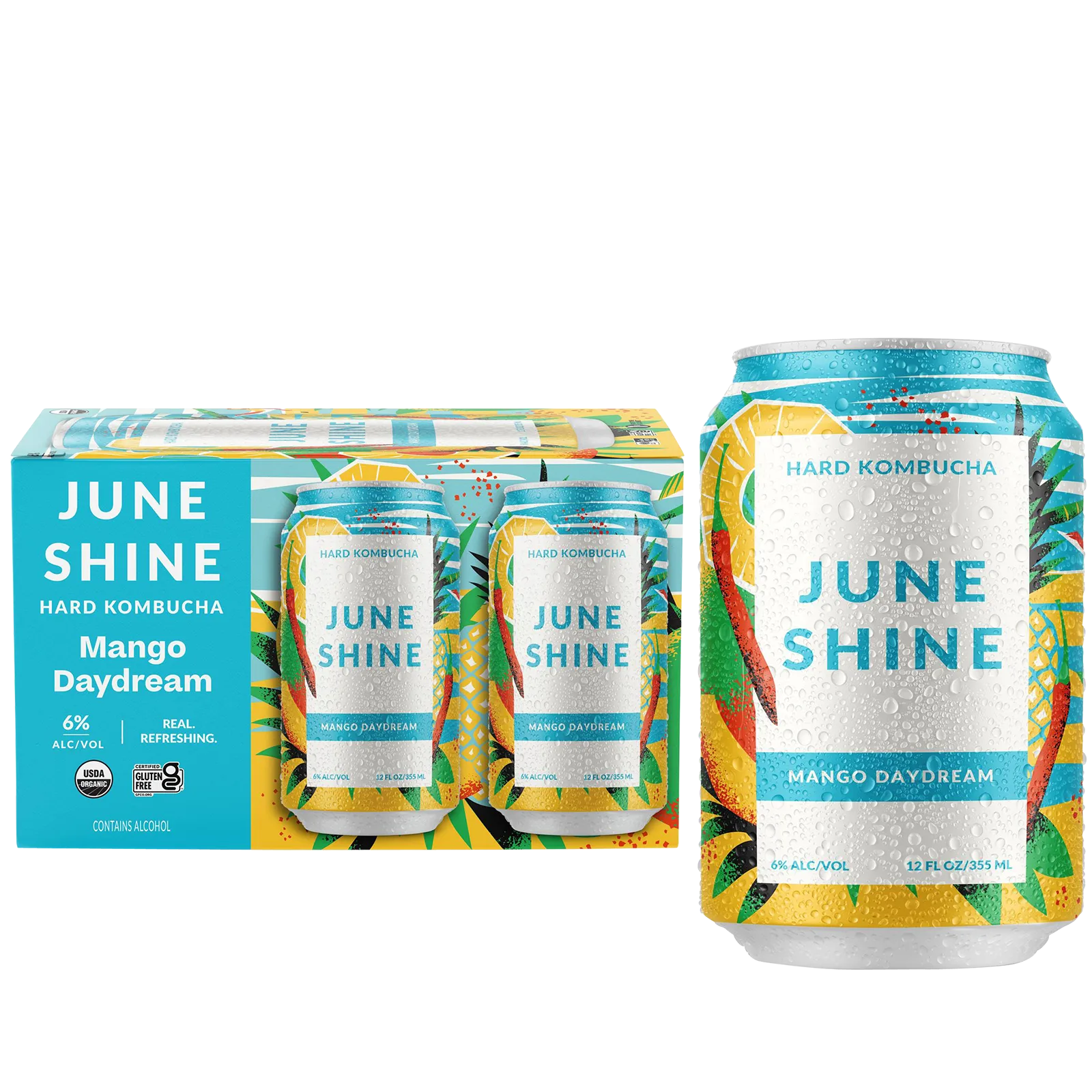 JuneShine Mango Daydream 6pk 12oz Can 6.0% ABV