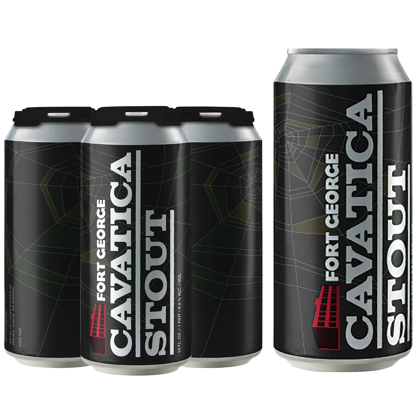 Fort George Cavatica Stout 4pk Can