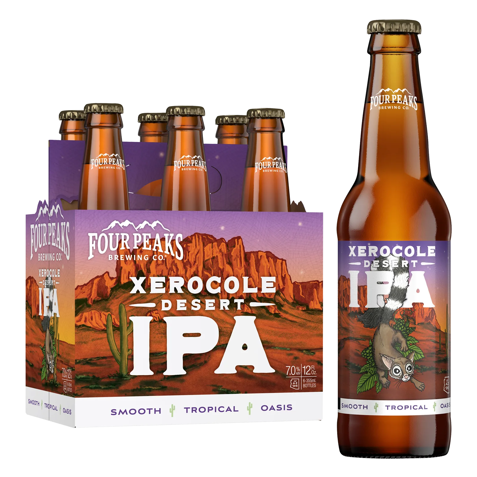 Four Peaks Brewing Xercole IPA 6pk Btl 7.0% ABV