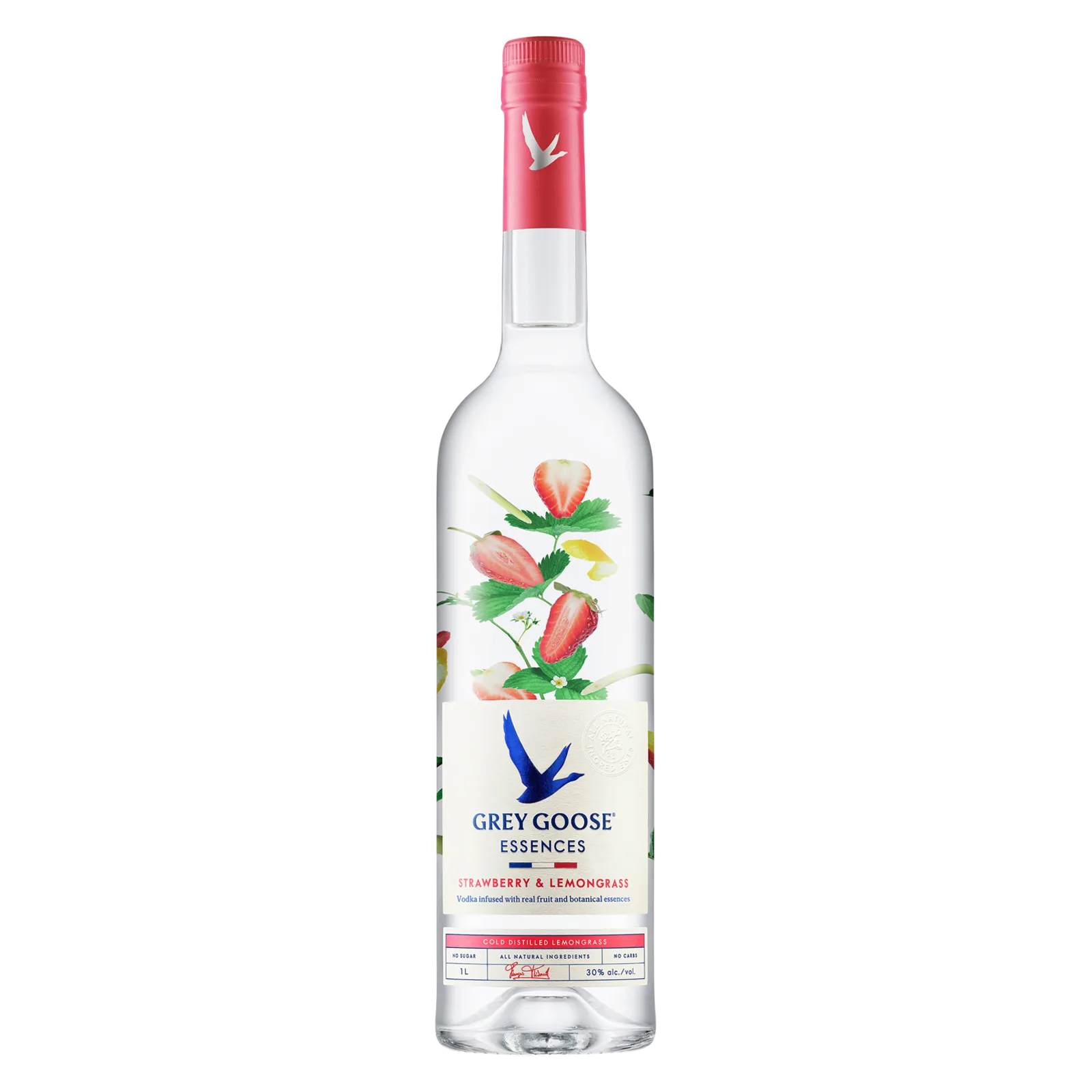 Grey Goose Essences Strawberry & Lemongrass Vodka 1L (60 Proof)