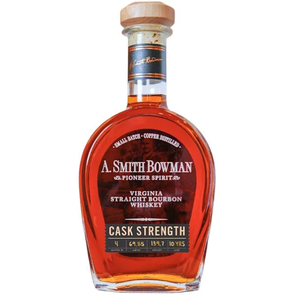A Smith Bowman 10 Year Old Cask Strength Virginia Straight Bourbon Whiskey 750Ml