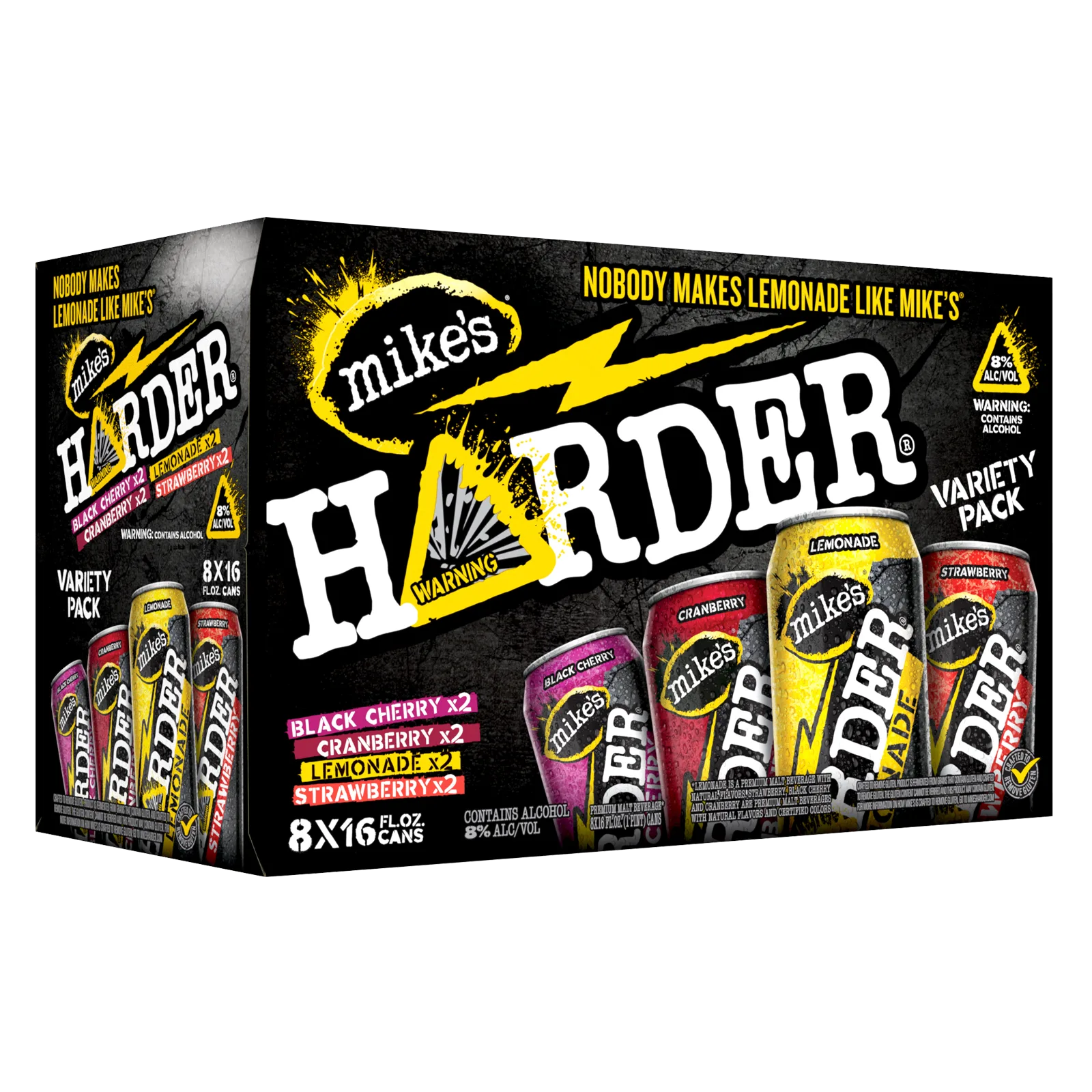 Mike's HARDER Variety Pack 8pk 16oz Can 8.0% ABV