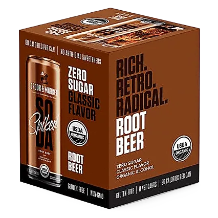 Crook & Marker Spiked Soda Root Beer (4PKC 11.5 OZ)