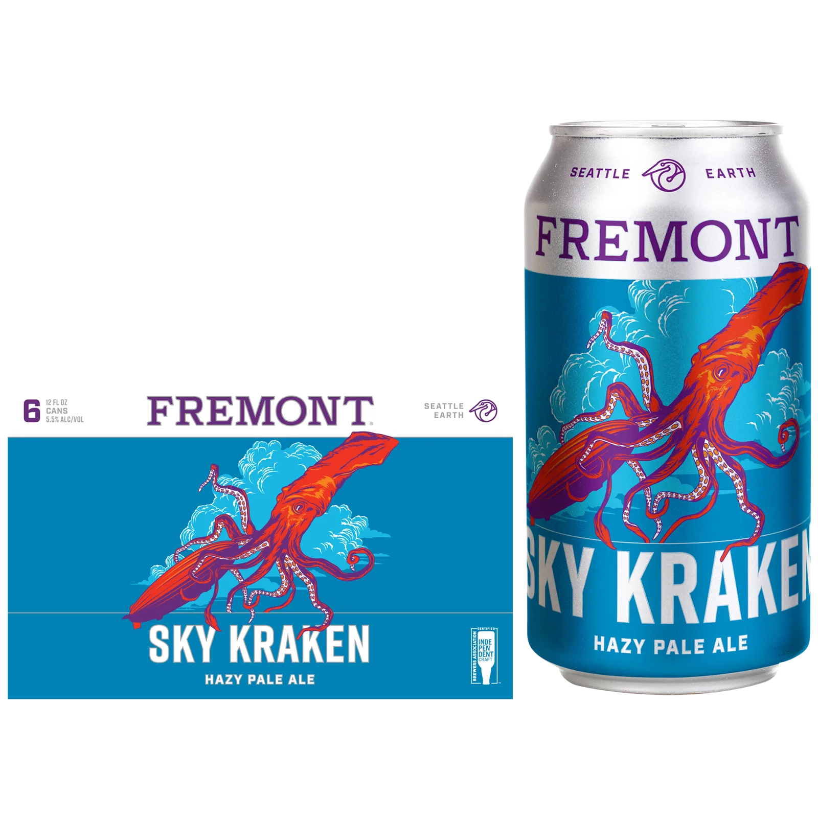 Fremont Brewing Sky Kraken Hazy Pale Ale 6pk Can