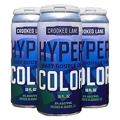 Crooked Lane Brewing Co. Hyper Color Hazy Double IPA 4pk 16oz Can