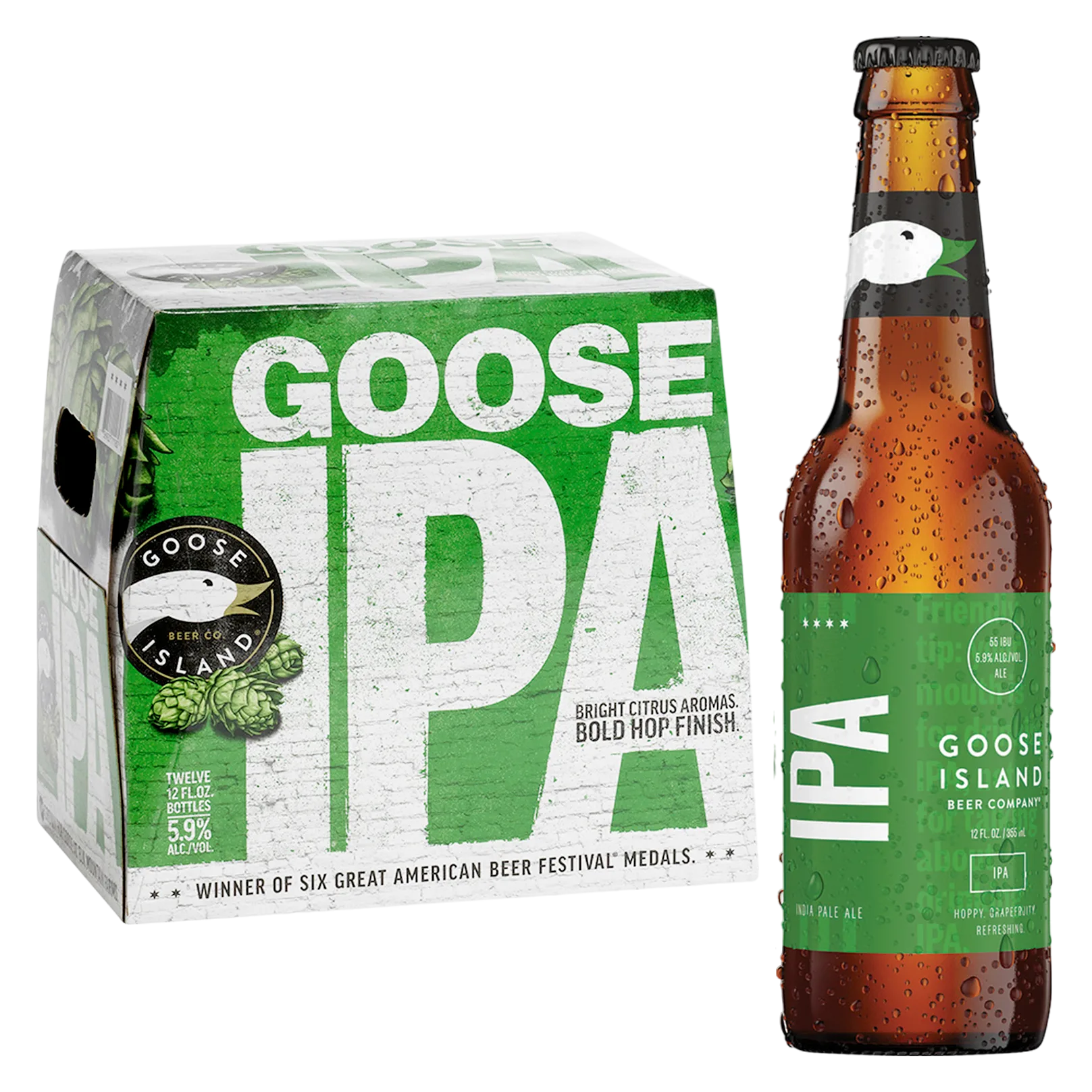 Goose Island IPA 12pk Btl 5.9% ABV