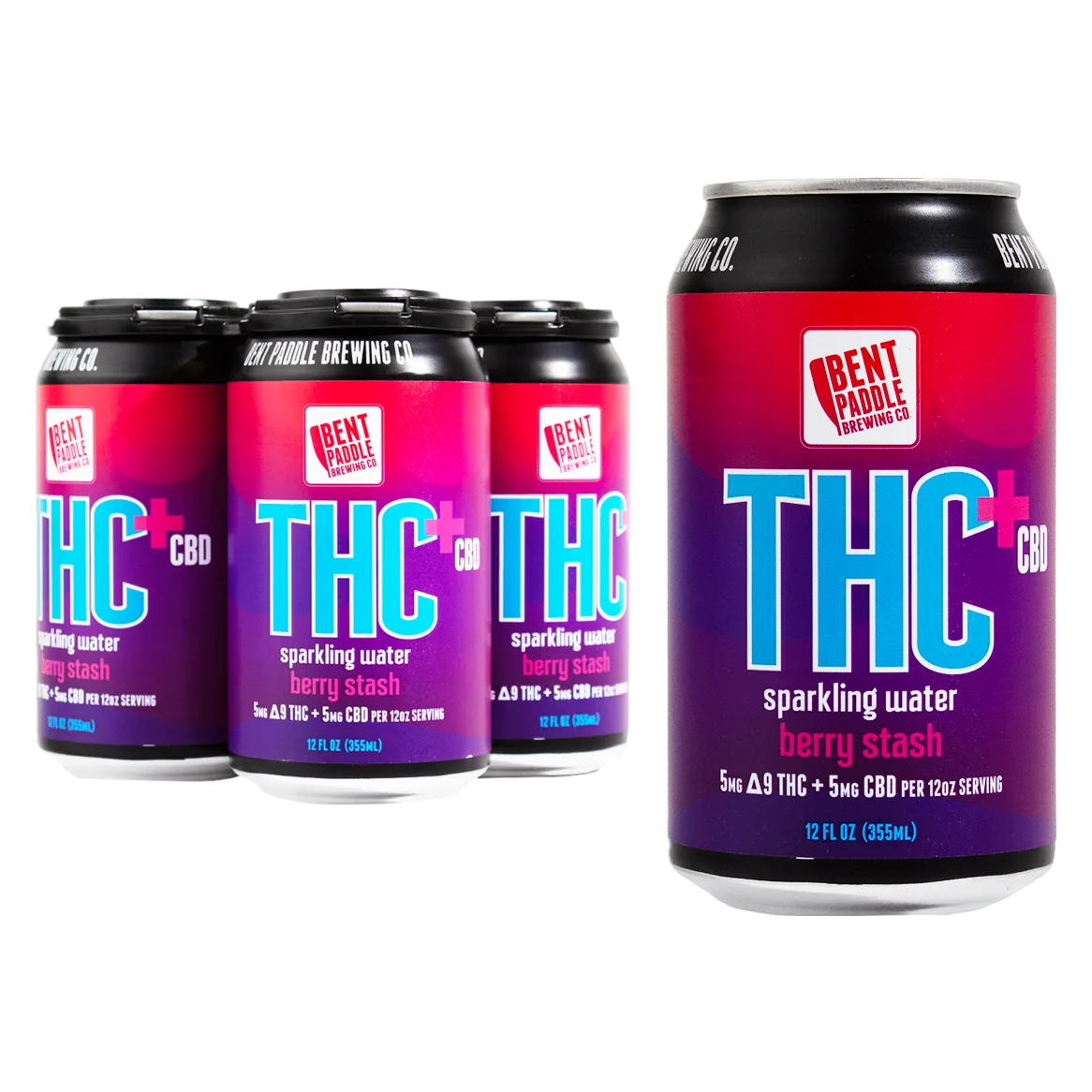 Canna Berry Stash 5mg THC Drink 4pk Can