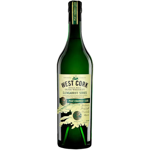 West Cork Glengarriff Series Peat Charred Cask Single Malt Irish Whiskey 750Ml