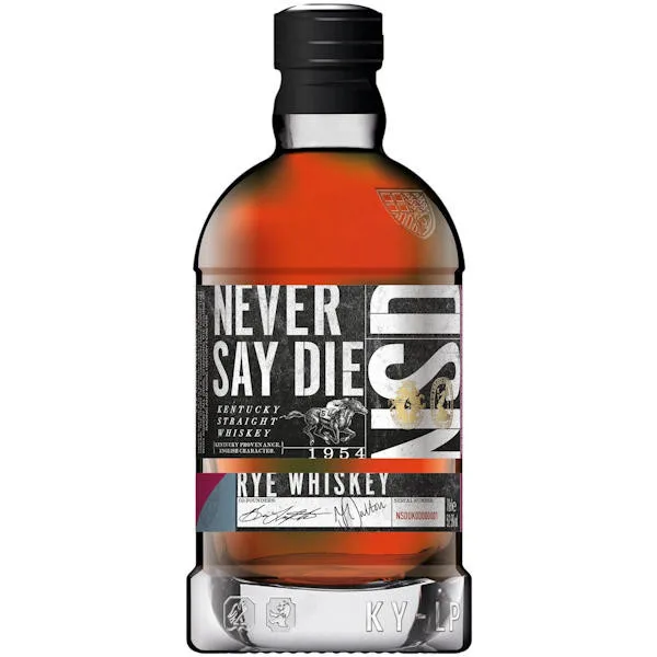 Never Say Die Kentucky Straight Rye Whiskey 700Ml